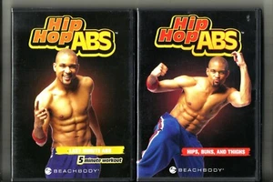 2 WORKOUT DVD: Hip Hop ABS Hips, Buns & Hip Hop ABS Last Minute (2 DVD) DVD Lot - Picture 1 of 2