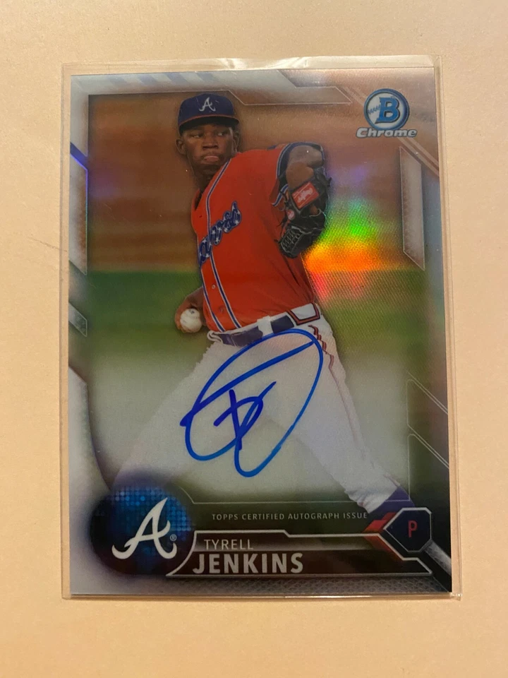A18,510 - 2016 Bowman Chrome Prospect Refractors #BCAPTJ Tyrell Jenkins Auto/499 - Image 1 of 1