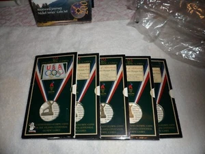 5 different 1995/1996 ATLANTA OLYMPIC COIN PACKAGING FROM NATIONS BANK-NO COINS - Picture 1 of 14