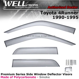 WELLvisors For Toyota 4Runner 90-95 Side Clip on Window Visors Clip-on - Picture 1 of 9