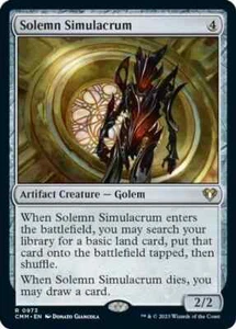SOLEMN SIMULACRUM 973 Commander Masters Magic Magic Casi nuevo - Imagen 1 de 1
