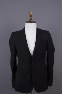 J.Lindeberg Black Men's Pure Wool Sport Coat Jacket 48 Long - Picture 1 of 18