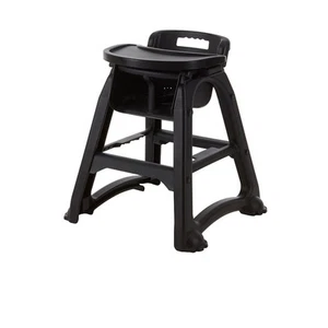 High Chairs Black Plastic Polypropylene Stackable High Chair Tray - Picture 1 of 1