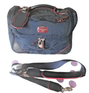 JASPER CONRAN @ TRIPP” DESIGNER NAVY BLUE CABIN / HOLDALL FLIGHT BAG WITH EXTRAS - Picture 1 of 22