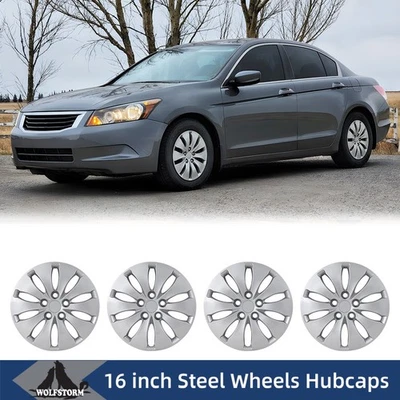 Juego de tapacubos de 16 pulgadas con revestimiento de rueda atornillable 2008-2012 Honda Accord Sedan laca Foto 1 de 4
