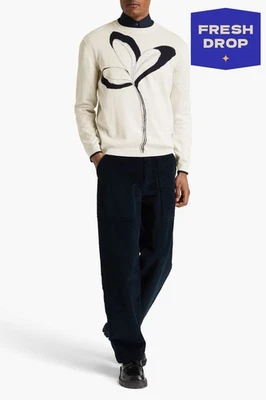 RRP€750 GIORGIO ARMANI Pullover Jumper EU50 US40 L Cashmere Blend Made in Italy - Imagem 1 de 4