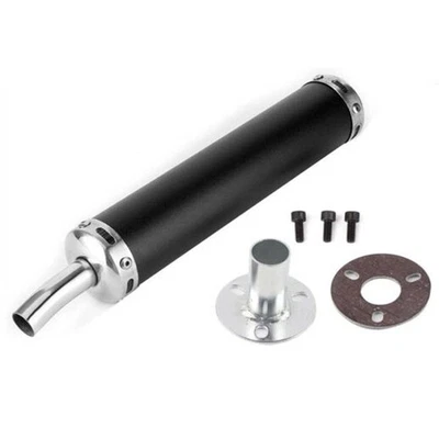 Universal Motorrad Auspuff Endtopf Schalldämpfer 6*28cm Auspuff Edelstahl - Bild 1 von 4