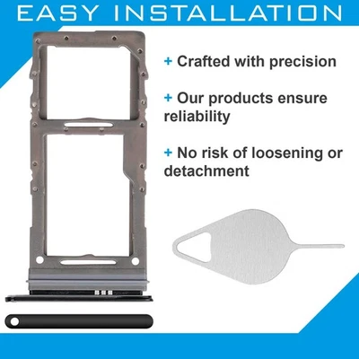 for Samsung Galaxy S20 Sim Card Tray Replacement - Cosmic Black - Image 1 of 4