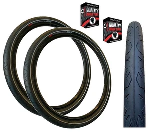 Baldys 27.5 x 2.0 DSI Mountain Bike Slick Tread PUNCTURE PROTECTED TYREs TUBEs - Picture 1 of 18