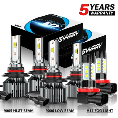 Combo 6x faros LED + bombillas antiniebla para Chevrolet Colorado 2004 2005-2008 Foto 1 de 4