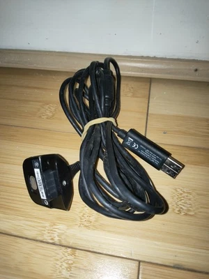 Xbox 360 Play and Charge Kit USB Cable Lead Black - Image 1 of 2