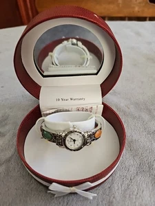 Reloj Mujer Tono Plateado con Acentos Piedra Multicolor - Imagen 1 de 5