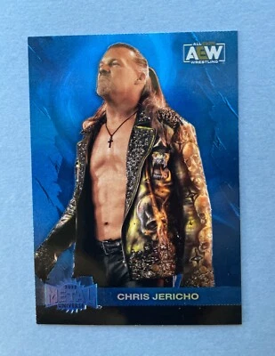 2022 AEW Skybox Metal Universe Chris Jericho Blue Spectrum #18 - Image 1 of 2