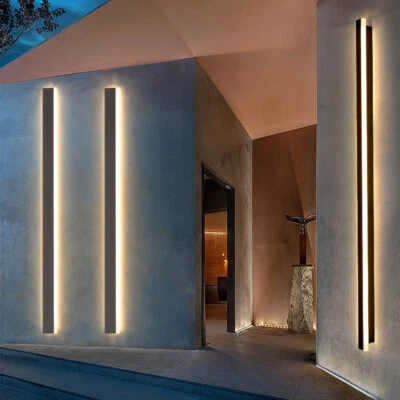 GARDEN-RETAILER 30-180cm LED Wall Light Sconce Outdoor Lamp Exterior Light Long Strip Waterproof