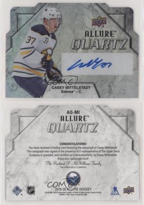 2019-20 Upper Deck Allure Quartz Auto Casey Mittelstadt #AQ-MI Auto