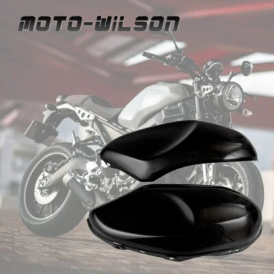 Protector de sarga brillante del panel lateral del tanque de fibra de carbono 2016+ para Yamaha XSR900 Foto 1 de 4