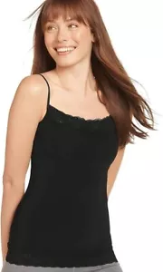Jockey Shapewear Skimmies Ultralight Smoothing Lace Cami Black Size S Style 1927 - Picture 1 of 6