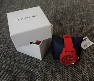 Lacoste Collection Red Resin Watch Silicone 2010764 Brand New - Picture 1 of 3