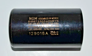 NGM START CAPACITOR 61B8T330340NRYK 340-408 MFD 330VAC 50-60Hz 129018A EIARS-463 - Picture 1 of 8