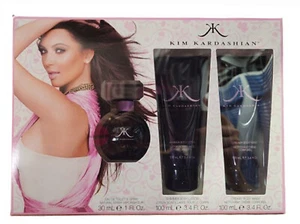 Kim Kardashian 3 pc Set for Women-1.0 oz EDP Sp+3.4oz B/Lotion+Creamy Body Wash - Picture 1 of 2