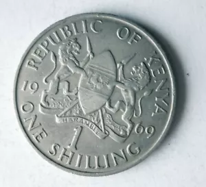 1969 KENYA SHILLING - High Quality Coin - FREE SHIP - Kenya Bin #1 - Picture 1 of 2