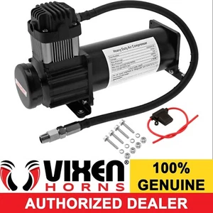 VIXEN HORNS UNIVERSAL AIR COMPRESSOR 200PSI FOR CAR/TRUCK TRAIN HORN/SUSPENSION - Foto 1 di 9