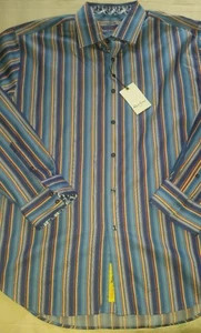 Robert Graham Collectors Club gestreiftes lässiges sportliches Button-Down-Hemd für Herren - Bild 1 von 6