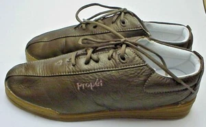 Propet Women's Firefly Brown Gold Metallic Leather 9M Shock Absorber Walking - Picture 1 of 7