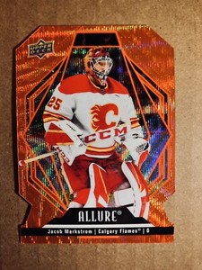 2022-23 Upper Deck Allure Hockey Orange Slice Die-Cut Jacob Markstrom #71 Flames