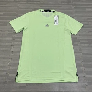 Adidas D4T Workout Heat.Dry Active T-Shirt Mens Small Slim Fit Green Spark $45 - Picture 1 of 8