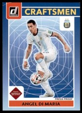 2021-22 Donruss Qatar Craftsmen Press Proof Gold #3 Angel Di Maria - Argentina