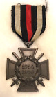 Médaille de la croix d'honneur ancienne vintage originale allemande 1914 1918 avec épées 
