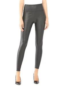 Scoop Women’s Printed Faux Leather Leggings, Black, X-Small 0-2 - Picture 1 of 6