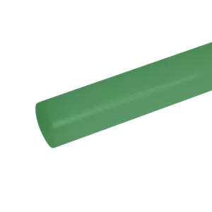 HDPE (Polyethylen hoher Dichte) grüner Kunststoffstab 1 Zoll Durchmesser x 12 Zoll Länge - Bild 1 von 1