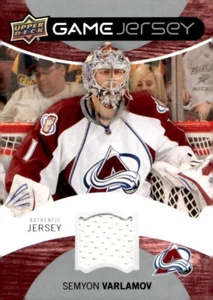 2012-13 Upper Deck Game Jersey Semyon Varlamov #GJ-SV - Picture 1 of 2