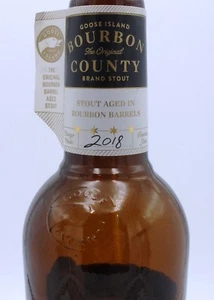Goose Island 2018 Bourbon County Brand Stout Beer Empty Bottle & Cap Chicago - Picture 1 of 6