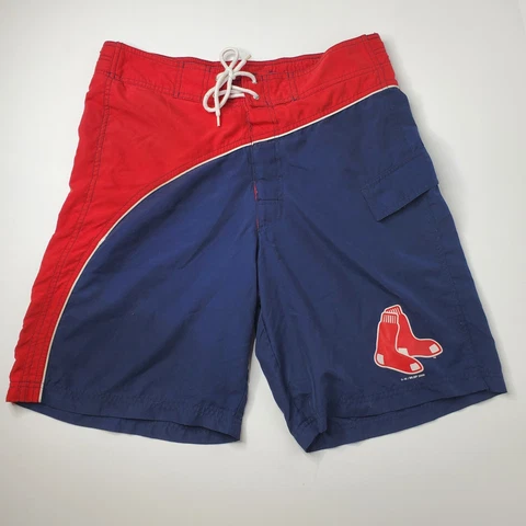 Boston Red Sox Mens M Swimsuit Swim Trunks Bathing Suit Shorts MLB Baseball Cover