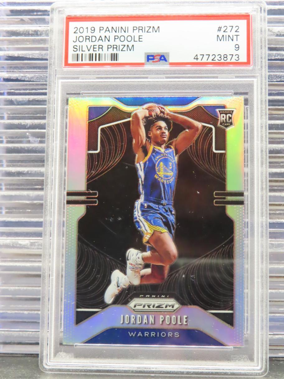 2019-20 Panini Prizm Jordan Poole Silver Prizm Rookie RC #272 PSA 9 Warriors