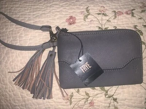 Frye Leather Wristlet New With Tags Gray - Picture 1 of 6