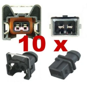 Einspritzdüsen Ersatz Stecker - BOSCH EV1 SHORT (10 x SET) auto kfz motor tuning - Picture 1 of 3