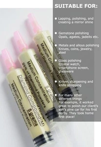 Diamond Paste Polishing Kit 3x5 gr 25% Concentration, 4,000 50,000, 200,000 Grit - Picture 1 of 10