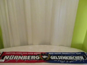 Gelsenkirchen/Nürnberg Fan Freundschaft Schal "ABER UNSERE FREUNDSCHAFT NICHT" - Picture 1 of 3