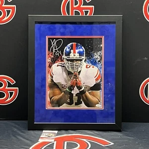Justin Tuck New York Giants Signed Framed 11x14 Photo Autographed JSA Super Bowl - Picture 1 of 4