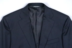 CANALI CLASSIC FIT MENS 42 R SPORT COAT SUIT JACKET BLAZER 13290/37 PINSTRIPE - Picture 1 of 16