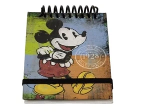Disney Mickey Mouse Hand Held Notebook 3x4 inch Bound Spiral W Elastic Strap - Picture 1 of 5