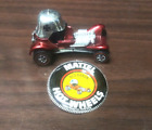 VINTAGE HOT WHEEL REDLINE CHUCK MILLERS RED BARON WITH IRON CROSSES AND SPIKED