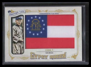 2014 Topps Gypsy Queen Hometown Flags GQHFTC Ty Cobb Georgia Flag Patch 1/5 - Picture 1 of 2