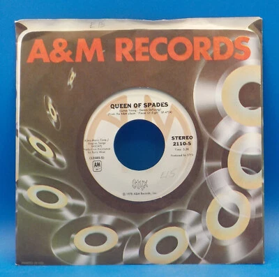 Styx 45 Queen Of Spades / Sing For The Day NM EX G11 - Image 1 of 2
