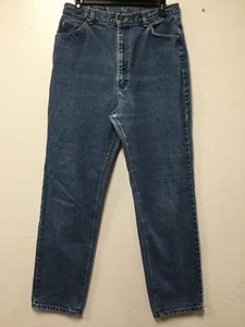 Lee Womens Jeans Size 16 Medium 32 X 32 Blue Five Pocket Zip Fly Vintage 56 - Picture 1 of 11