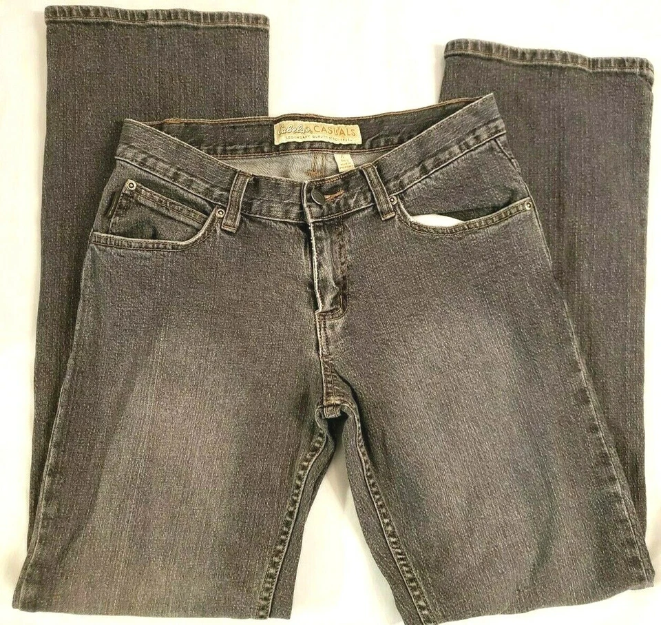 Cabelas Casuals Womens Light Grey Denim Straight  Leg Jeans Size 6 - Image 1 of 4